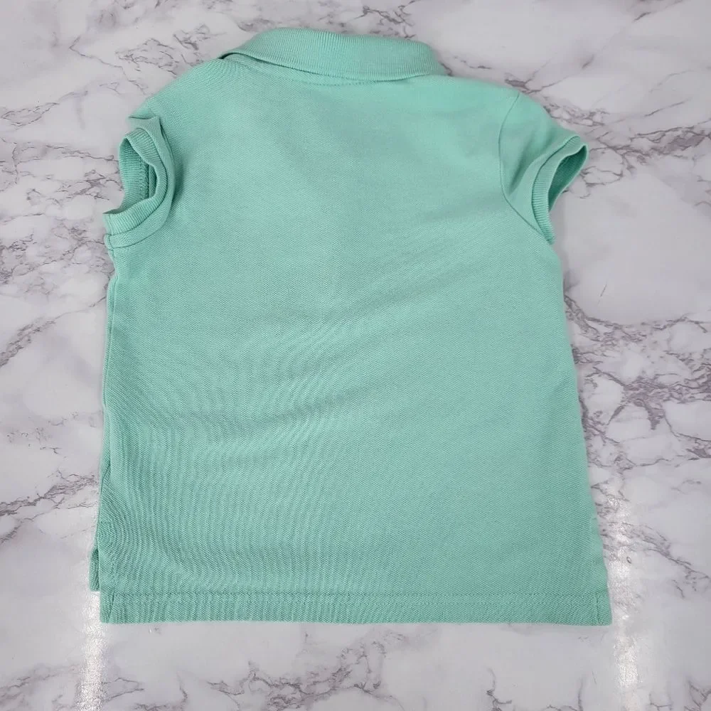 Girls Mint Polo Top by Ralph Lauren and Gap Plaid Shorts Cotton Size 3T